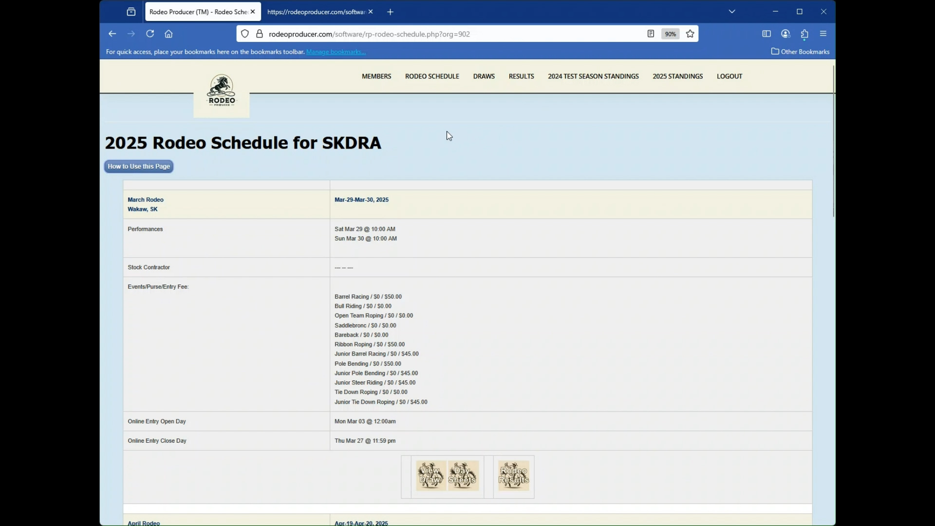 Rodeo Producer - Introduction - Member Side