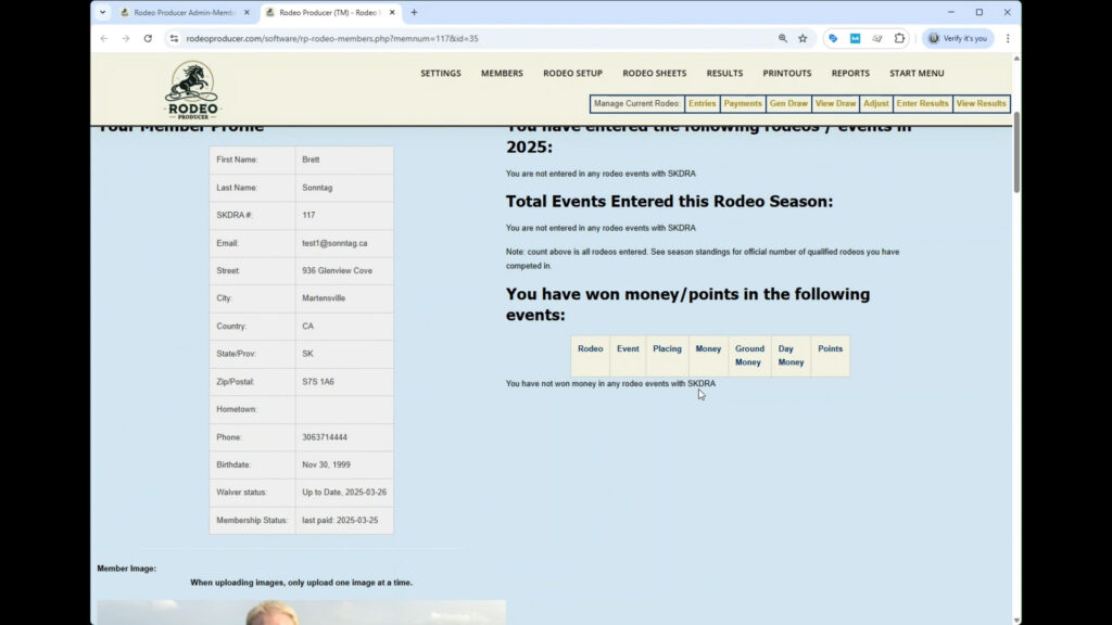 Rodeo Producer - Members - Set Members - Membershio Paid