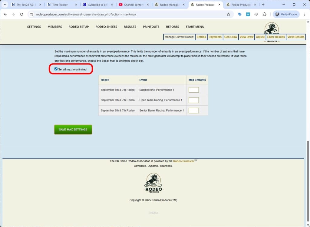 rodeo producer - advanced - 2 go plus average - generate draw - 3