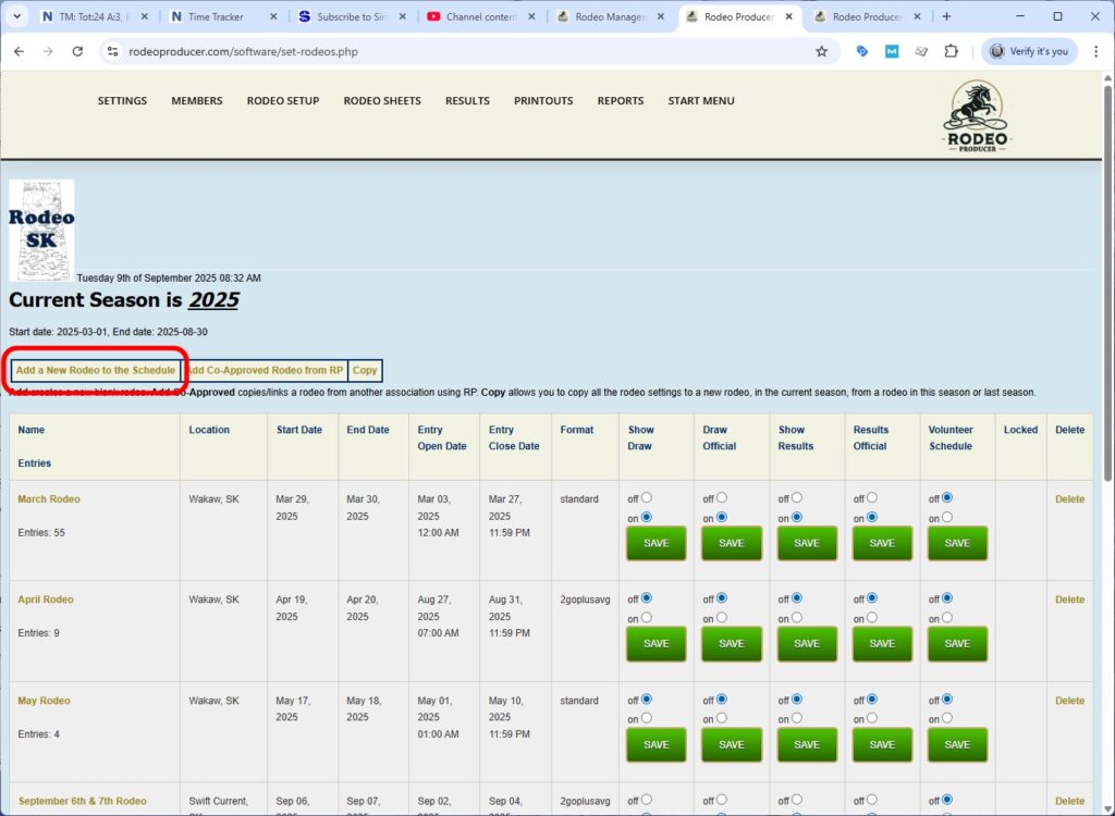 rodeo producer - advanced - 2 go plus average - new rodeo - 1