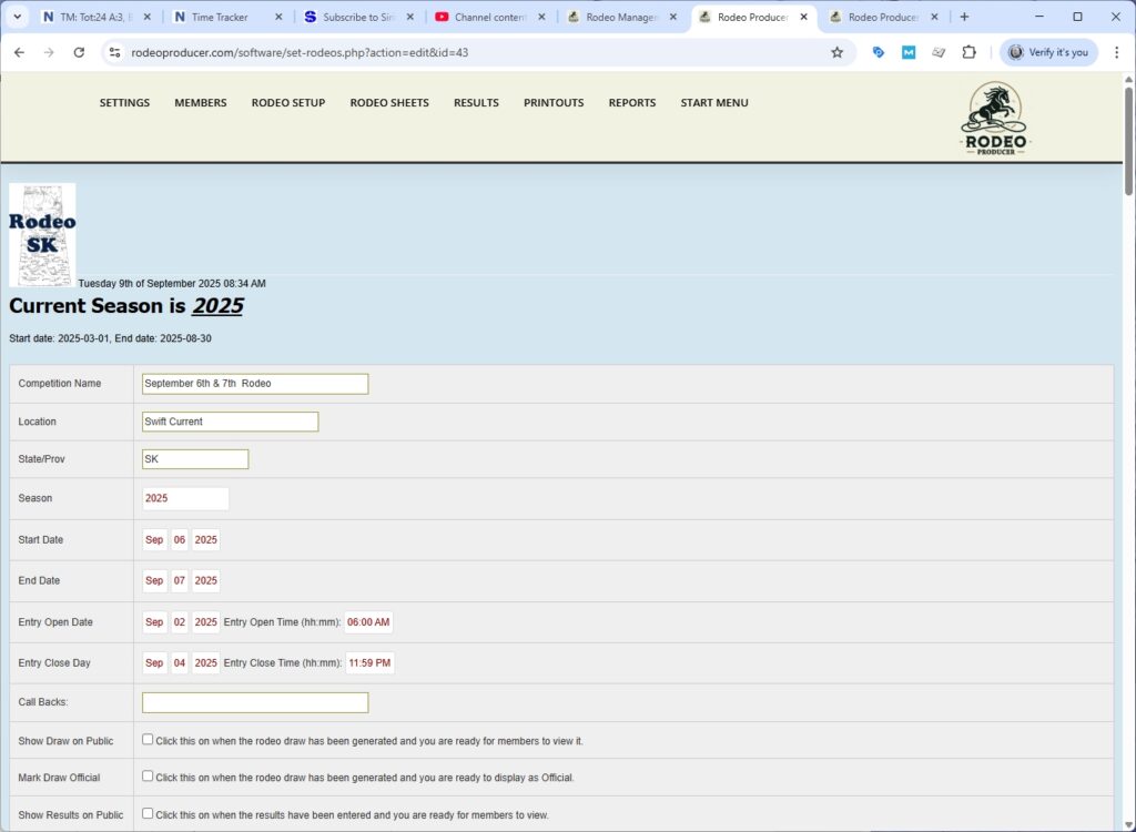 rodeo producer - advanced - 2 go plus average - new rodeo - 2