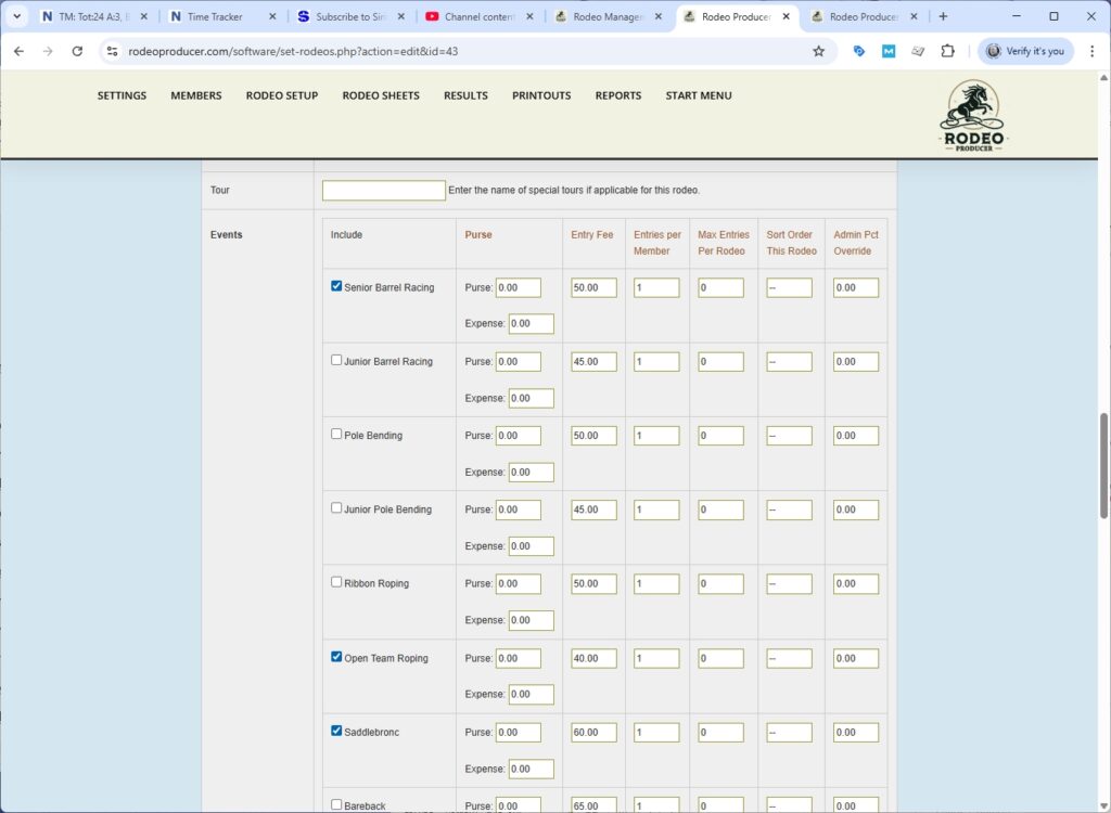 rodeo producer - advanced - 2 go plus average - new rodeo - 5