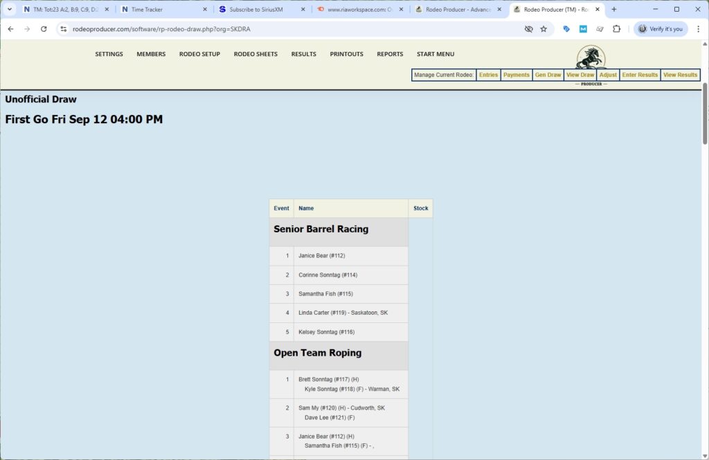 rodeo producer - advanced - 3 go plus average rodeo -preview draw - 1 rodeo producer - advanced - 3 go plus average rodeo -preview draw - 1