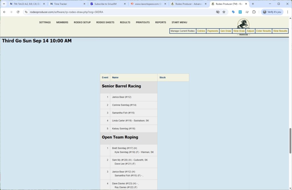 rodeo producer - advanced - 3 go plus average rodeo -preview draw - 3 rodeo producer - advanced - 3 go plus average rodeo -preview draw - 3