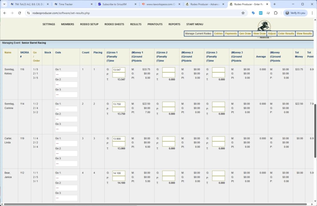 rodeo producer - advanced - 3 go plus average rodeo - results - sbr - go1 - 3 rodeo producer - advanced - 3 go plus average rodeo - results - sbr - go1 - 3