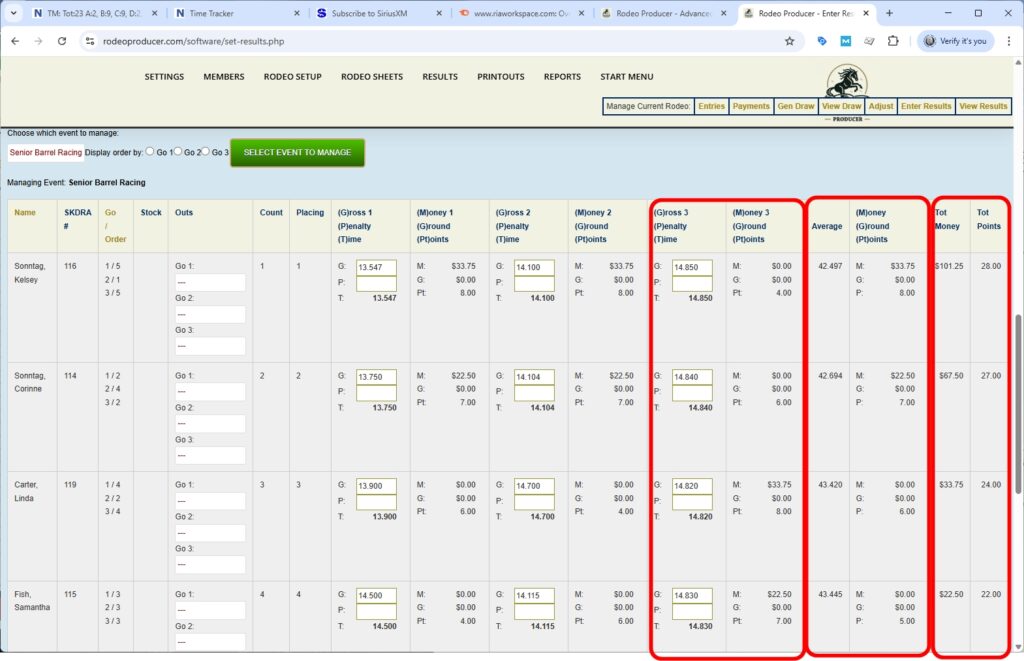 rodeo producer - advanced - 3 go plus average rodeo - results - sbr - go3 -2 rodeo producer - advanced - 3 go plus average rodeo - results - sbr - go3 -2