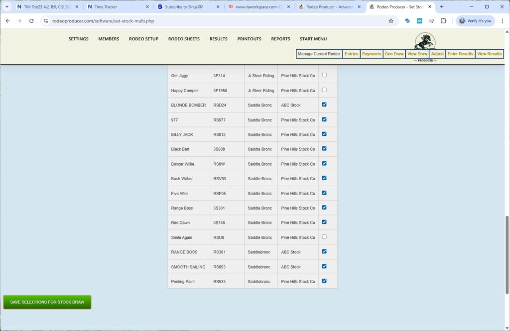 rodeo producer - advanced - 3 go plus average rodeo - stock - 2 rodeo producer - advanced - 3 go plus average rodeo - stock - 2