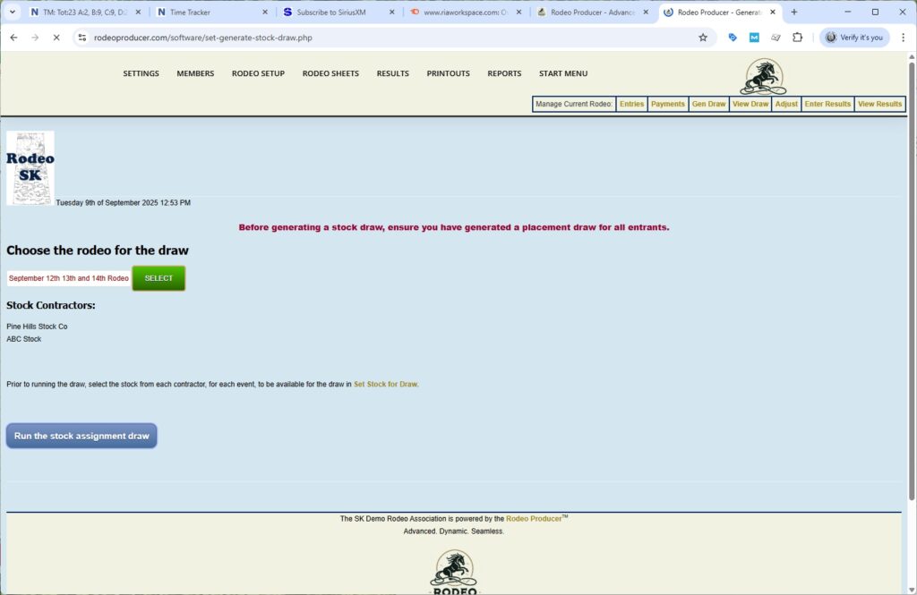 rodeo producer - advanced - 3 go plus average rodeo - stock draw - 1 rodeo producer - advanced - 3 go plus average rodeo - stock draw - 1