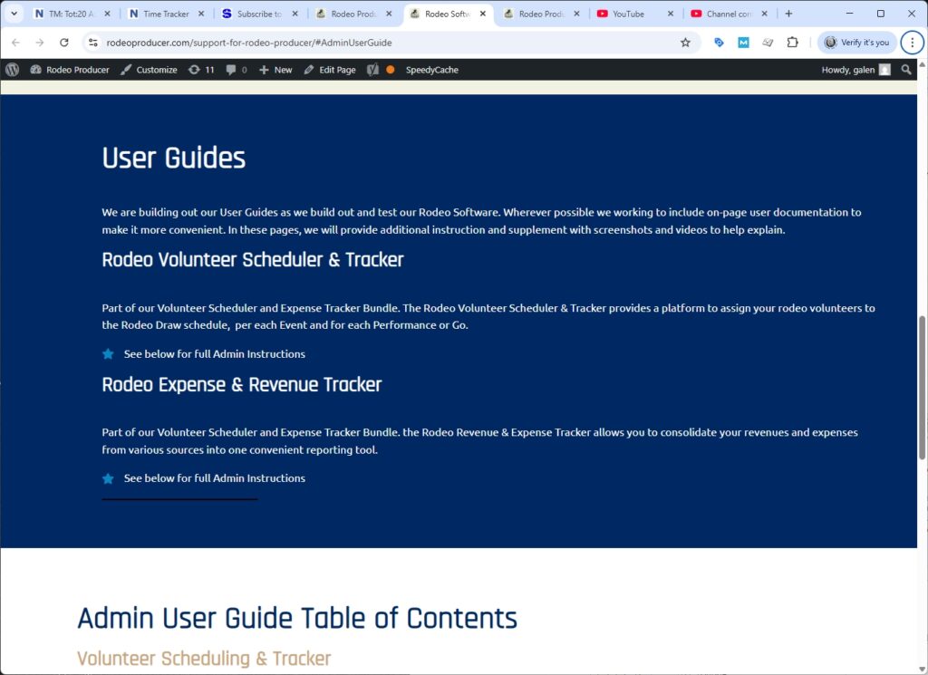 rodeo producer - start menu - user guide rodeo producer - start menu - user guide