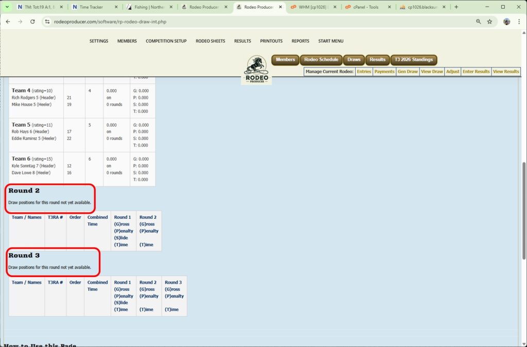 rodeo producer - generate single or short go draws - single event - draw preview -3